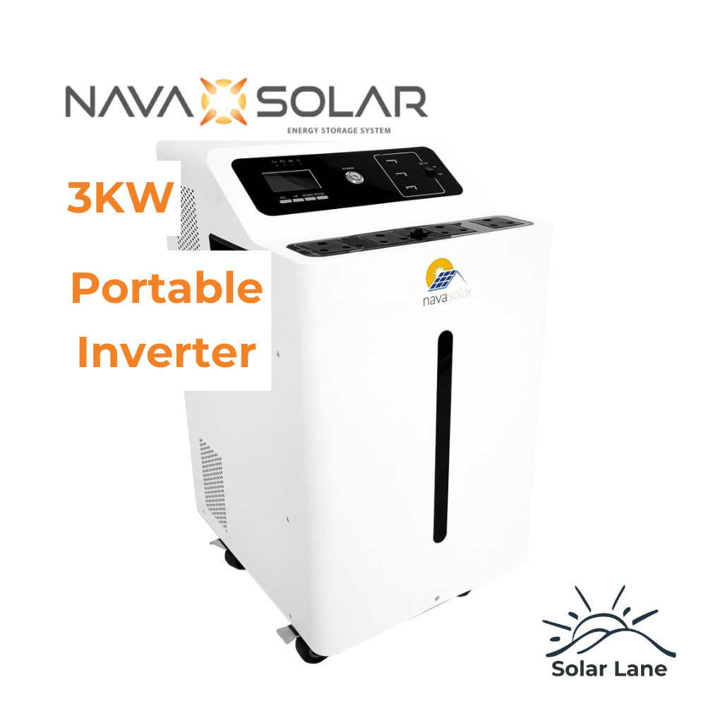 Navasolar 3KW Trolley Inverter / 2.56KWH Lithium Battery