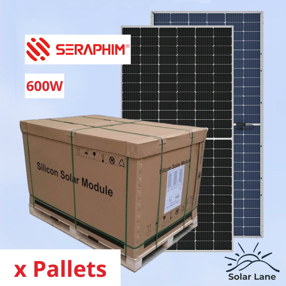 Seraphim Energy 600W Bifacial Solar Pallet (36x Units)